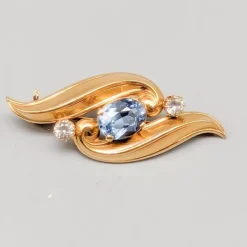 Pamono Brooch in Gold with Spinels> Brooches
