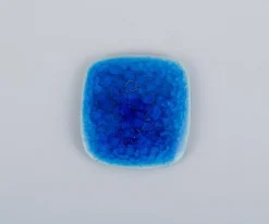 Pamono Brooches in Glazed Stoneware in Blue and Green Shades from Ole Bjørn Krüger, 1960s, Set of 7