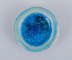 Pamono Brooches in Glazed Stoneware in Different Colors from Ole Bjørn Krüger, 1960s, Set of 7><noscript><img width=
