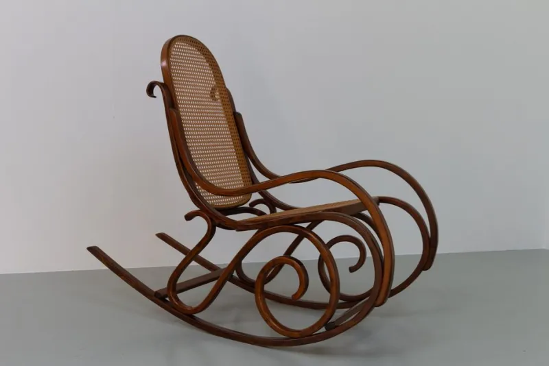 Pamono Brown Bentwood Rocking Chair, 1950s> Rocking Chairs