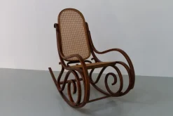 Pamono Brown Bentwood Rocking Chair, 1950s><noscript><img width=