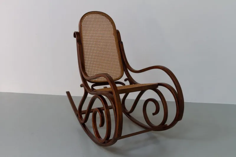 Pamono Brown Bentwood Rocking Chair, 1950s> Rocking Chairs