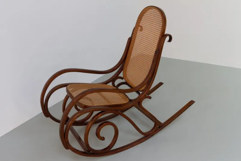 Pamono Brown Bentwood Rocking Chair, 1950s> Rocking Chairs