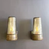 Pamono Brown Ceramic and Glass Sconces by Ifö, 1960s, Set of 2> Wall Lights & Sconces