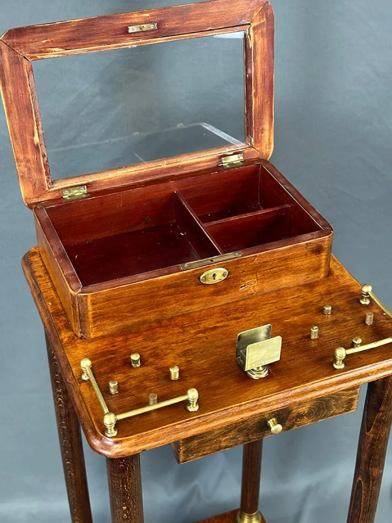 Outlet Pamono Brown Cigar Table, 1920s