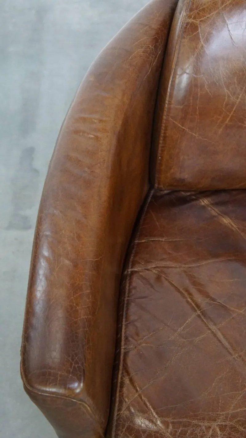 Pamono Brown Cowhide Aviator Armchairs, Set of 2> Lounge Chairs & Armchairs