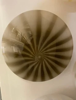 Pamono Brown Reeds on White Murano Glass Wall Sconce by Simoeng><noscript><img width=