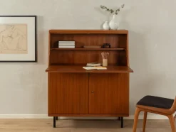 Online Pamono Brown Teak Secretary, 1960s