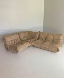 Online Pamono Brown Togo Sofas from Ligne Roset, Set of 3