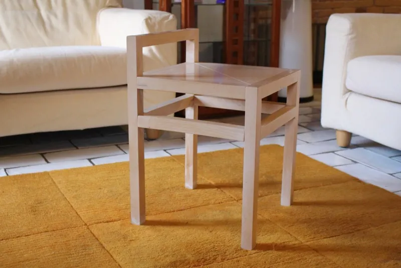 Pamono Brunelleschi Maple Coffee Table and Chairs by Ferdinando Meccani, Set of 5> Tables