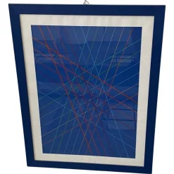 New Pamono Bruno Munari, Composition, 1980, Multiple Print on Paper, Framed