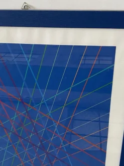 New Pamono Bruno Munari, Composition, 1980, Multiple Print on Paper, Framed