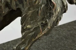 Hot Pamono Bruno Tornati, Dog Sculpture, 1900s, Silver Plated Metal