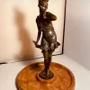 Pamono Bruno Zach, Art Deco Flapper Girl, 1920s, Bronze> Art Deco