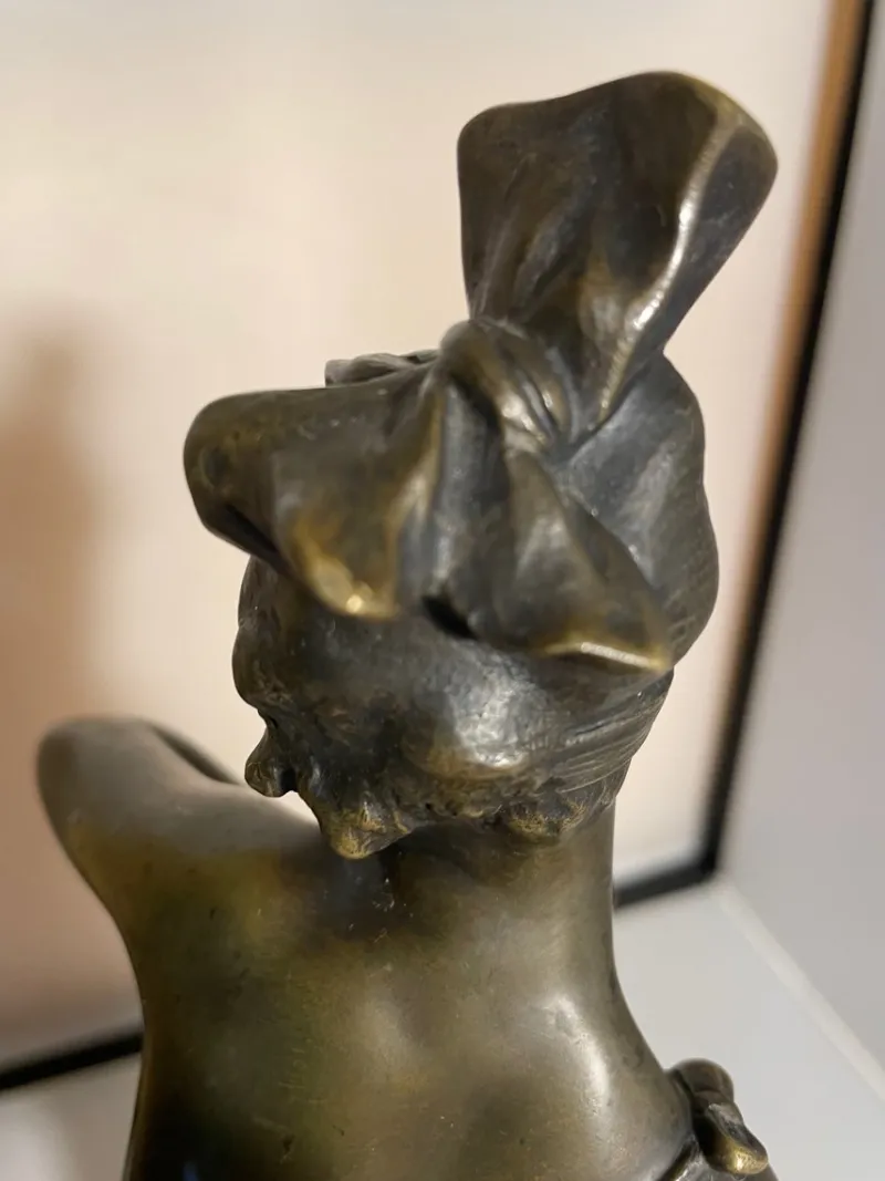 Pamono Bruno Zach, Art Deco Flapper Girl, 1920s, Bronze> Art Deco