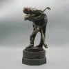 Pamono Bruno Zach, The Kiss, Patinated Bronze Sculpture> Art Deco