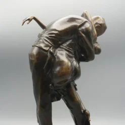 Pamono Bruno Zach, The Kiss, Patinated Bronze Sculpture><noscript><img width=