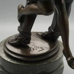 Pamono Bruno Zach, The Kiss, Patinated Bronze Sculpture><noscript><img width=