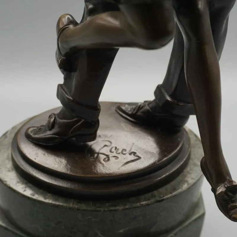 Pamono Bruno Zach, The Kiss, Patinated Bronze Sculpture> Art Deco