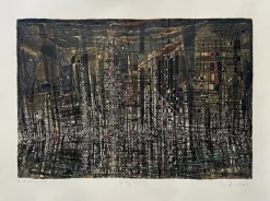 Sale Pamono Bruno Zupan, Composition, Screen Print, 1970s