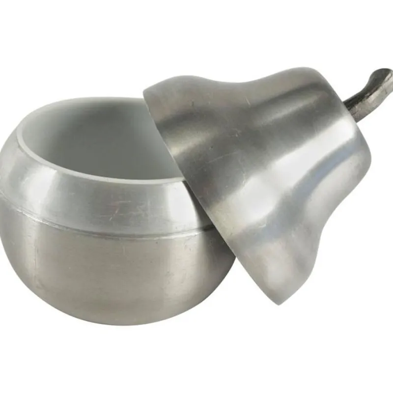 Pamono Brushed Aluminum Pear-Shaped Ice Bucket, 1970s> Ice Buckets & Wine Coolers
