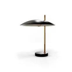 New Pamono Brushed Brass 1013 Table Lamp by Pierre Disderot
