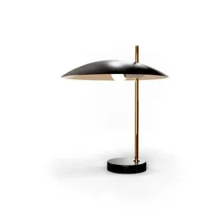 New Pamono Brushed Brass 1013 Table Lamp by Pierre Disderot