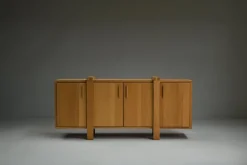 Pamono Brustalist Oak Sideboard, Belgium, 1990s> Sideboards & Buffets