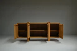 Pamono Brustalist Oak Sideboard, Belgium, 1990s><noscript><img width=