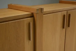 Pamono Brustalist Oak Sideboard, Belgium, 1990s><noscript><img width=