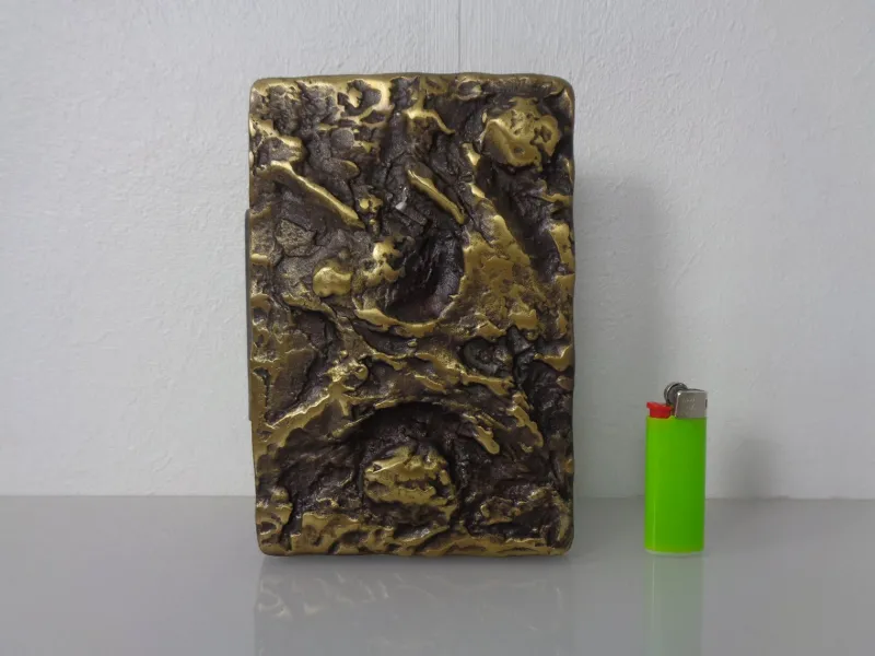 Outlet Pamono Brutalist Alpan Bronze Door Handle, 1960s