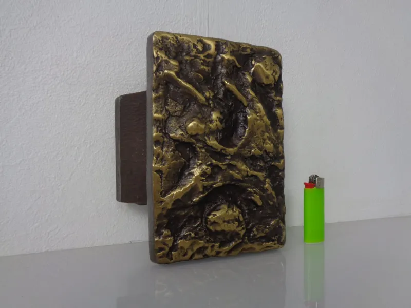 Outlet Pamono Brutalist Alpan Bronze Door Handle, 1960s