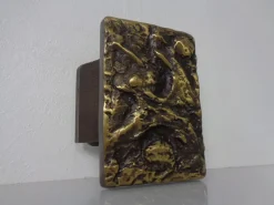 Outlet Pamono Brutalist Alpan Bronze Door Handle, 1960s