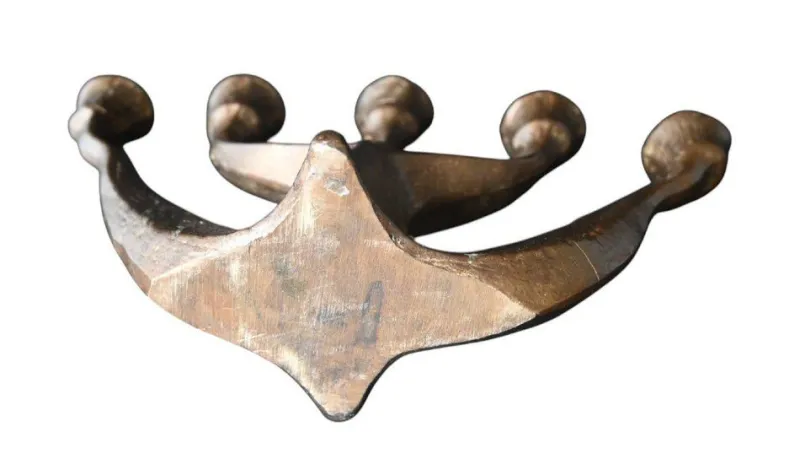 Pamono Brutalist 5-Arm Bronze Candlestick by Horst Dalbeck, Germany, 1960s> Candleholders
