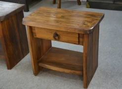 Online Pamono Brutalist Bedside Tables in Elm by Aranjou, 1960, Set of 2