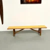 Pamono Brutalist Bench with Yellow Pop Seat, 1960s> Benches