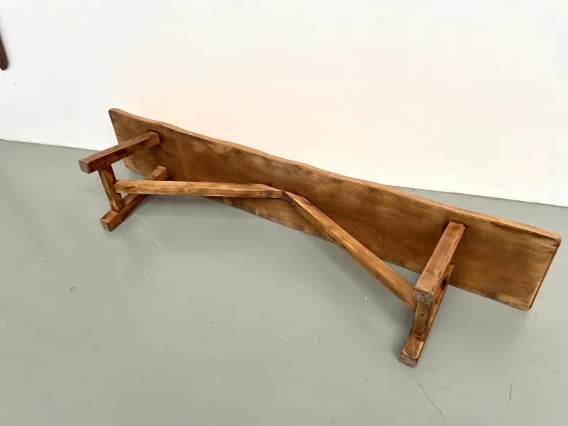 Pamono Brutalist Bench with Yellow Pop Seat, 1960s> Benches
