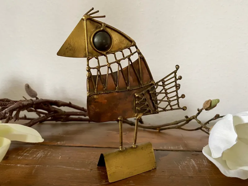 Pamono Brutalist Bird Sculpture by Jarc, France, 1970s> Mid-Century