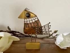 Pamono Brutalist Bird Sculpture by Jarc, France, 1970s><noscript><img width=