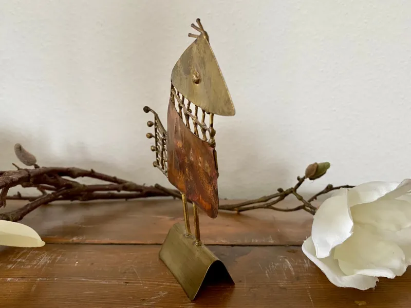Pamono Brutalist Bird Sculpture by Jarc, France, 1970s> Mid-Century