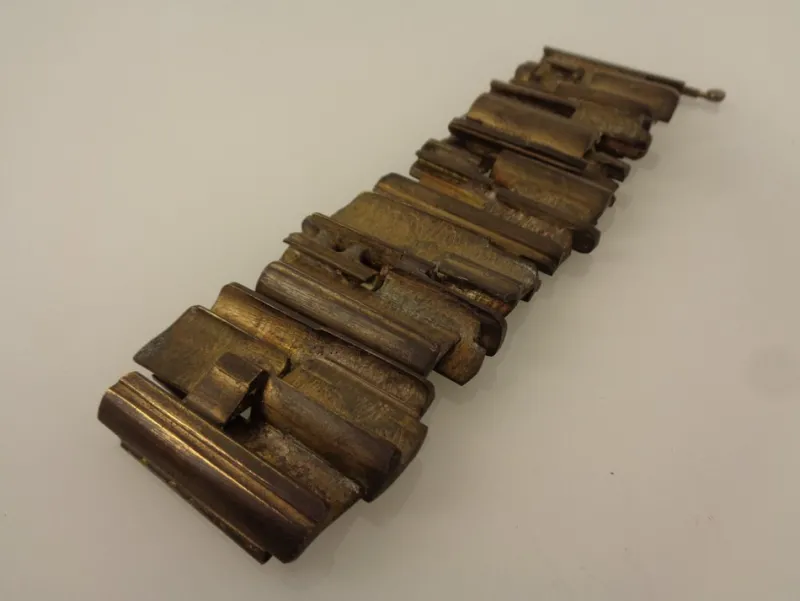 Pamono Brutalist Bronze Bracelet, 1960s> Bracelets