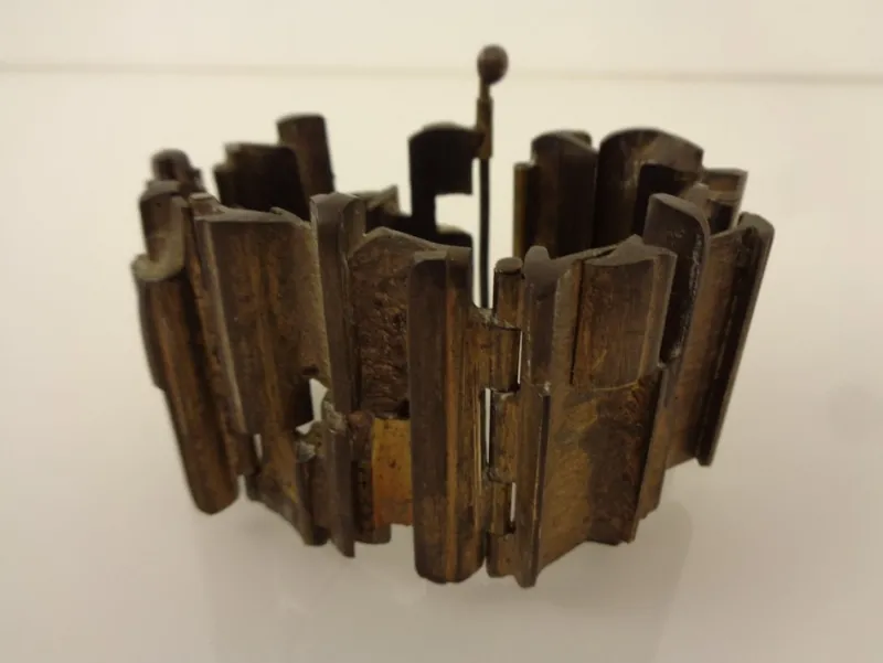 Pamono Brutalist Bronze Bracelet, 1960s> Bracelets