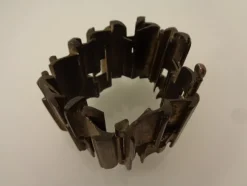 Pamono Brutalist Bronze Bracelet, 1960s><noscript><img width=