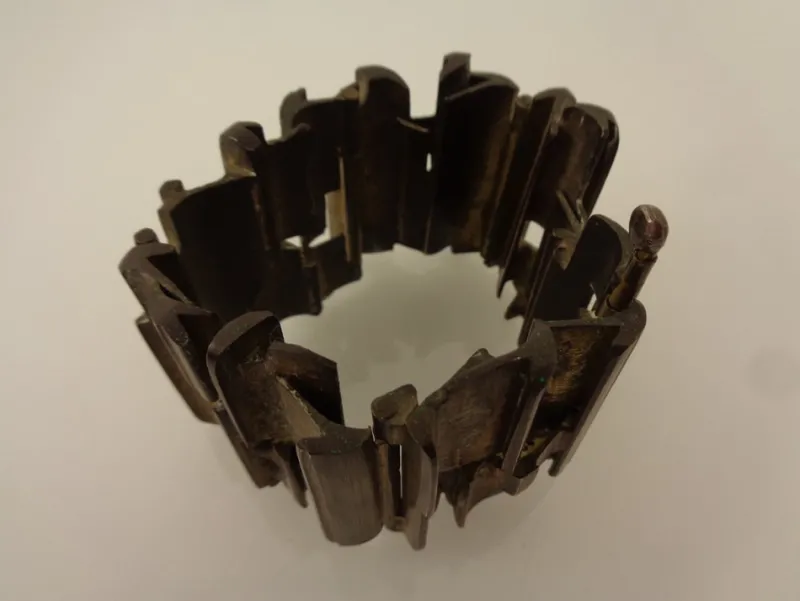 Pamono Brutalist Bronze Bracelet, 1960s> Bracelets