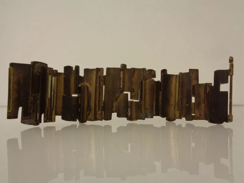 Pamono Brutalist Bronze Bracelet, 1960s> Bracelets