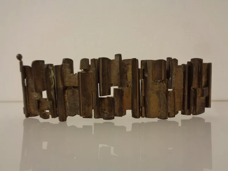 Pamono Brutalist Bronze Bracelet, 1960s> Bracelets