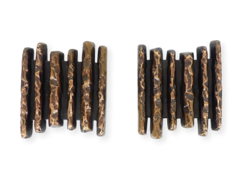 Hot Pamono Brutalist Bronze Door Handles from Alpan, Germany, 1970s, Set of 2