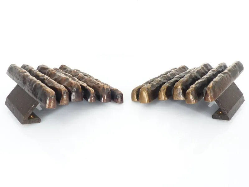 Hot Pamono Brutalist Bronze Door Handles from Alpan, Germany, 1970s, Set of 2