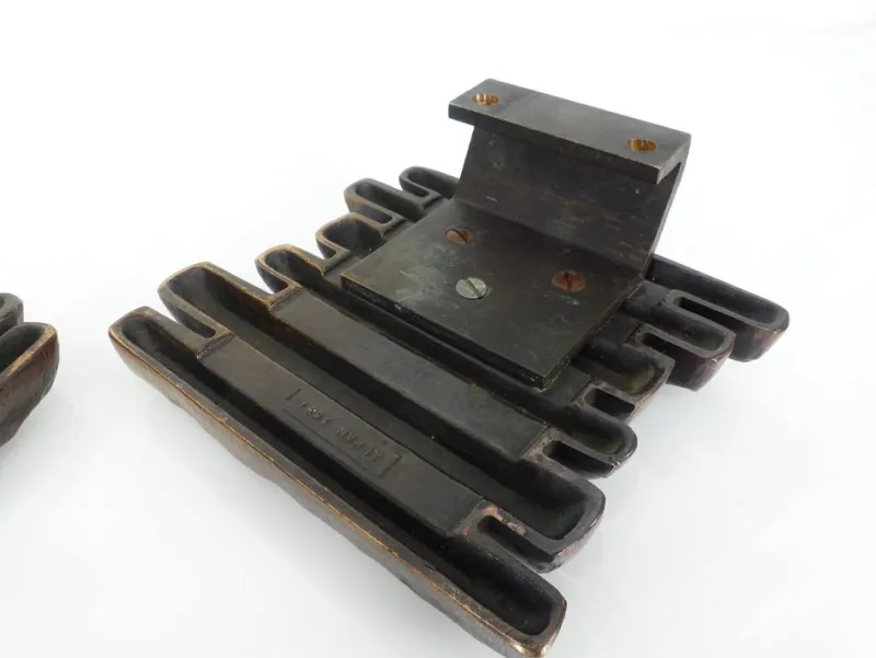 Hot Pamono Brutalist Bronze Door Handles from Alpan, Germany, 1970s, Set of 2