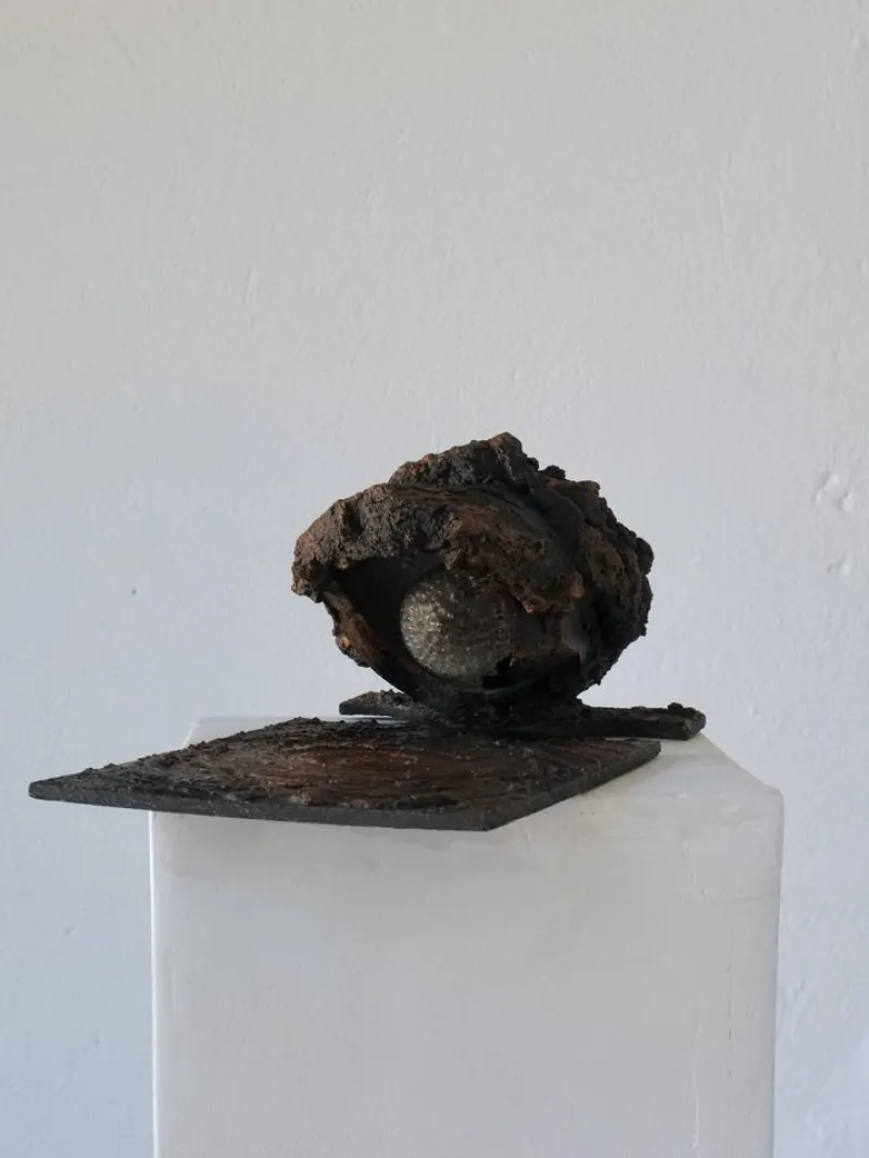 Pamono Brutalist Ceramic Wall Sconce by Jouko Kytömaa, 1970s> Wall Lights & Sconces